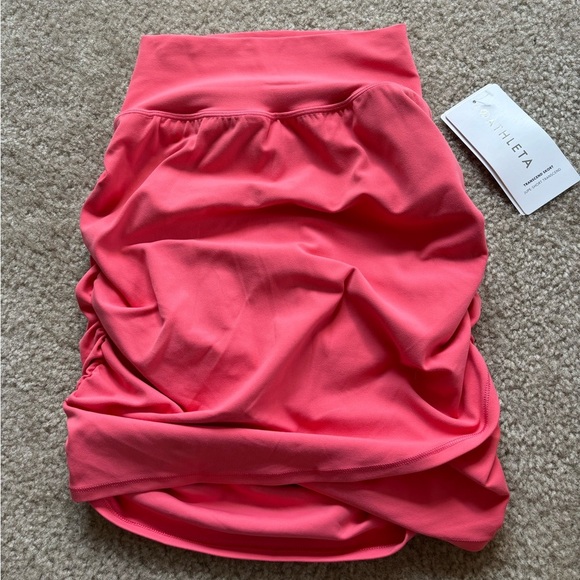NWT Athleta Transcend Skort with Hidden Pockets Coral Petal - Picture 2 of 14